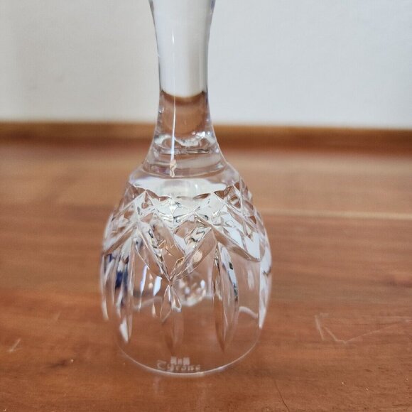 Tyrone Lead Crystal Miniature Bell 4" blown glass handcut Ireland signed - Picture 4 of 14
